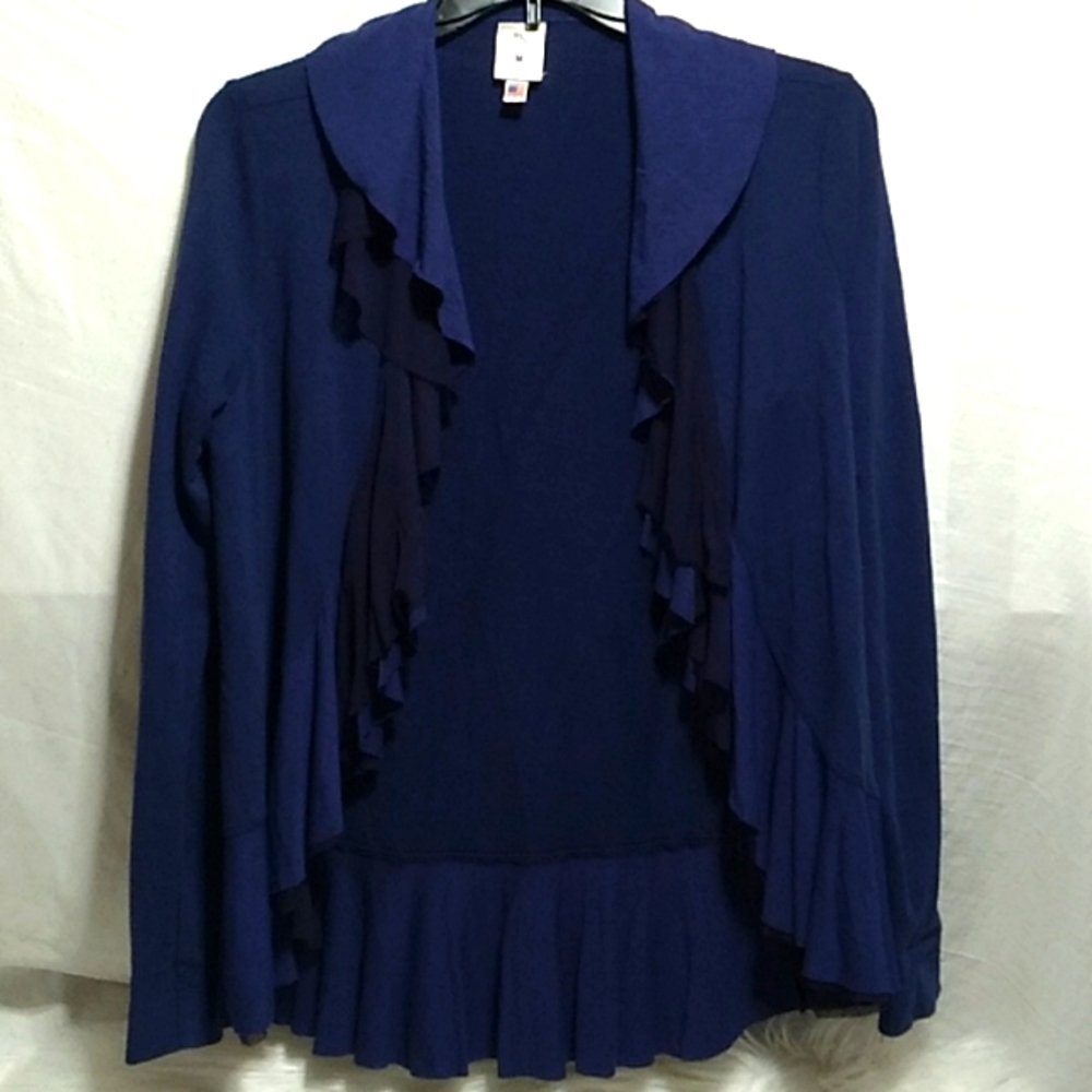 SALE! Notre Dame Meesh & Mia Team Spirit Bling Open Front Shirt Gently Worn